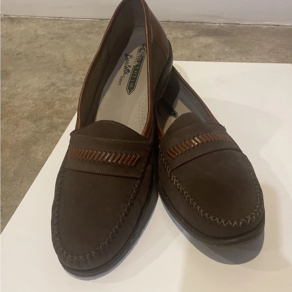 Florsheim Barletta Mens Loafers Size 10 D Brown Suede Tassels Made In Italy